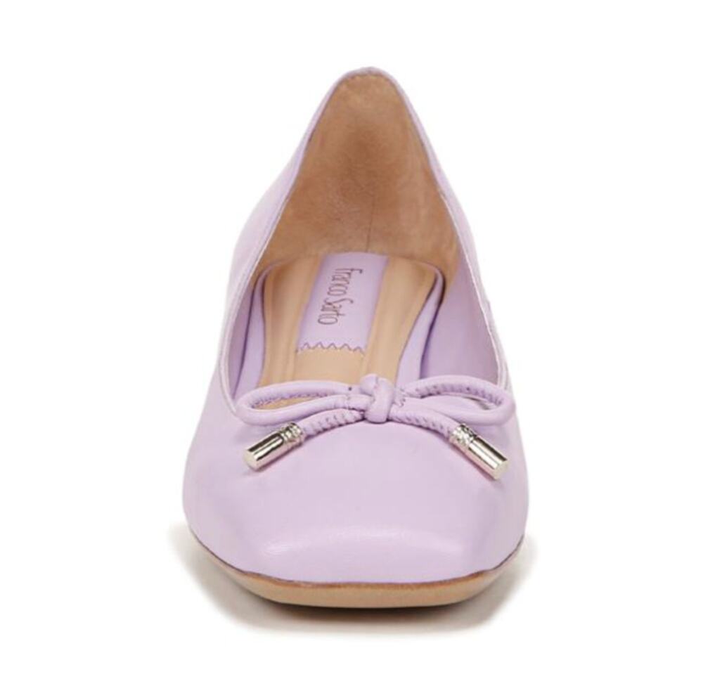 Franco Sarto Natalia Pumps Size 8.5 Lilac Purple Vegan Leather Square Toe Ballet